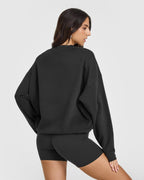 Mid Weight Sweatshirt | Soft Black