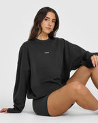 Mid Weight Sweatshirt | Soft Black