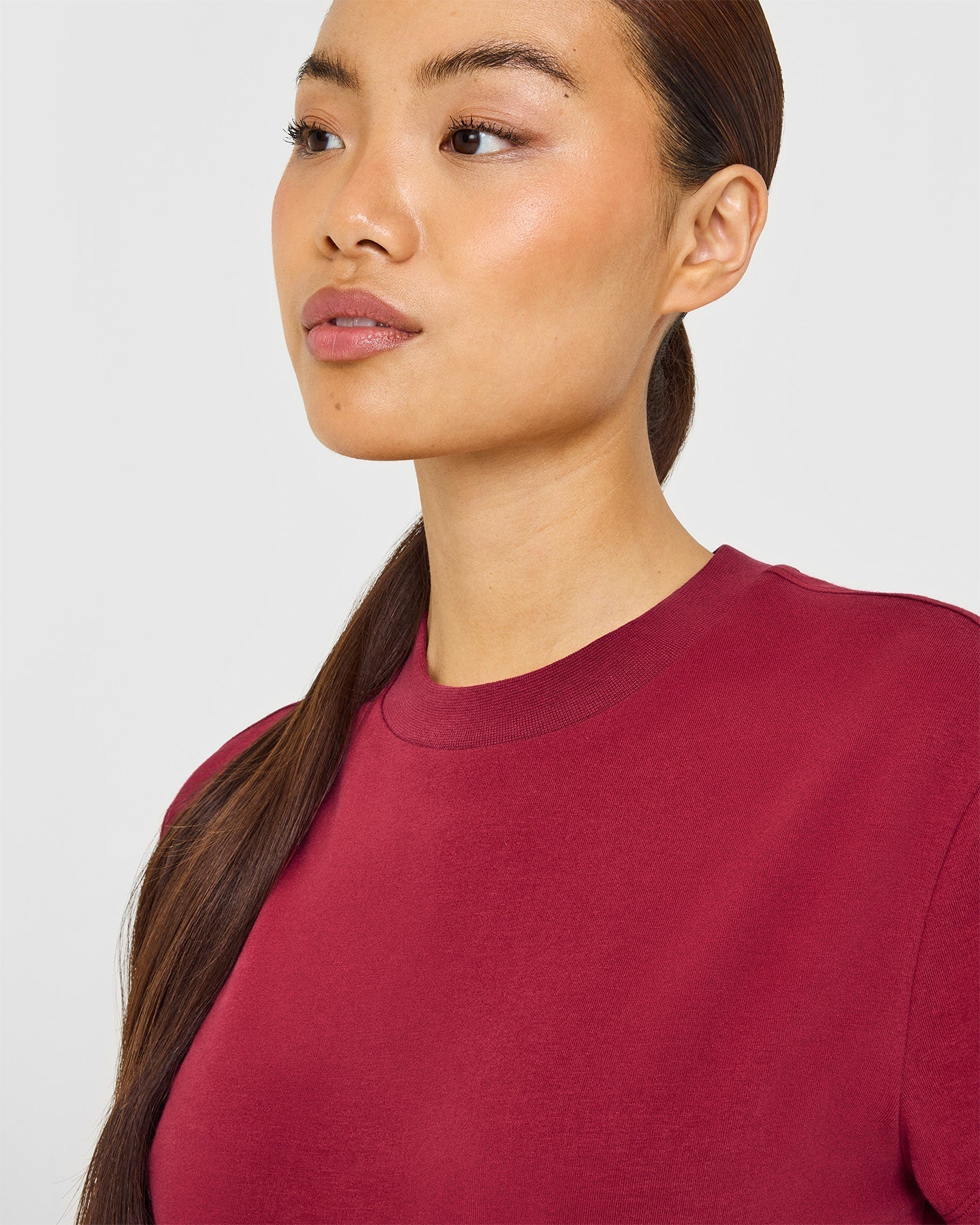 Cotton Relaxed T-Shirt | Crimson Red