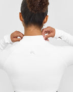 EnhanceLift™ Seamless Crop Jacket | White