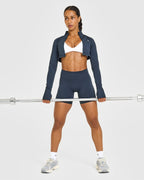 EnhanceLift™ Seamless Minimal Halter Neck Bralette | White