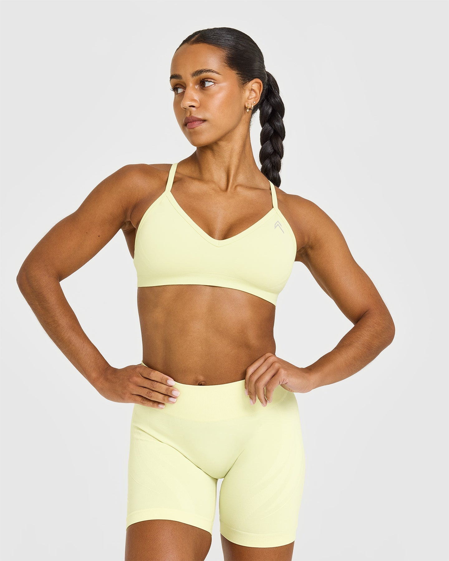 EnhanceLift™ Seamless Strappy Sports Bra | Pastel Yellow