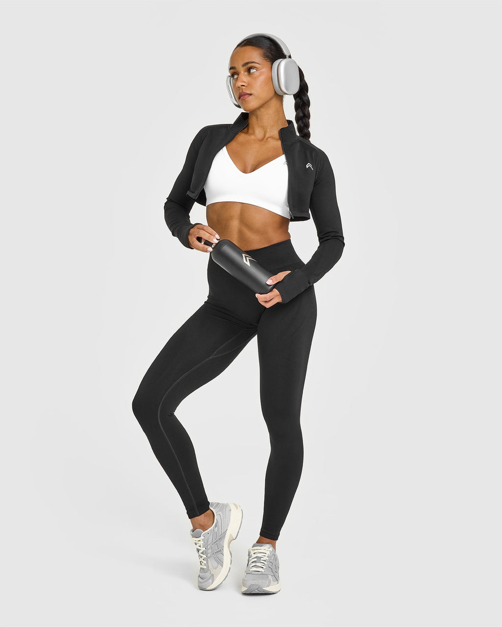 EnhanceLift™ Seamless Strappy Sports Bra | White