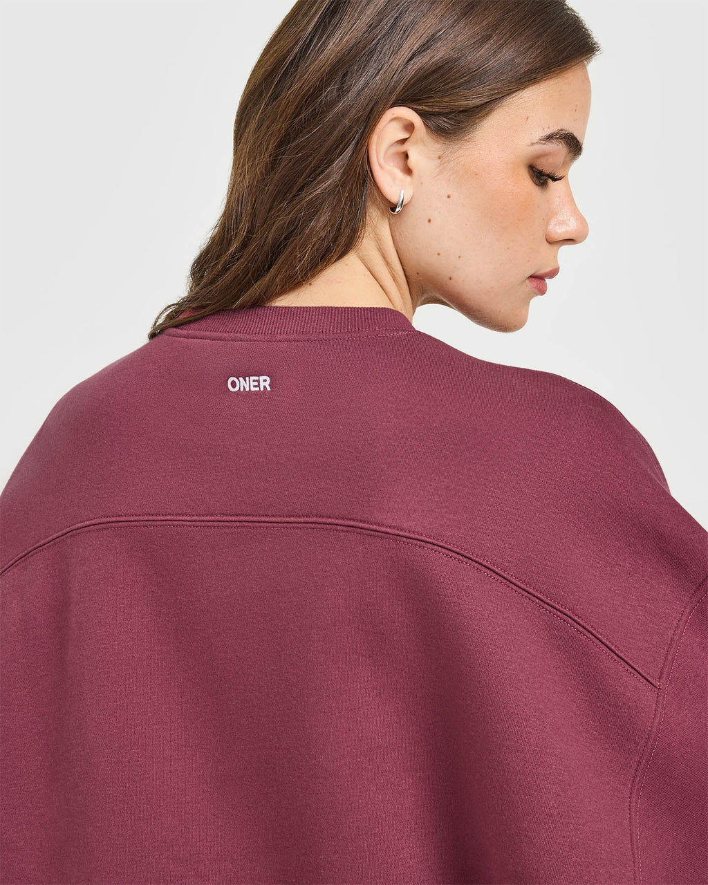 Foundations Oversized Oner 25 Sweatshirt | Burnt Maroon