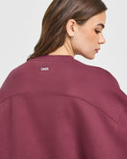 Foundations Oversized Oner 25 Sweatshirt | Burnt Maroon