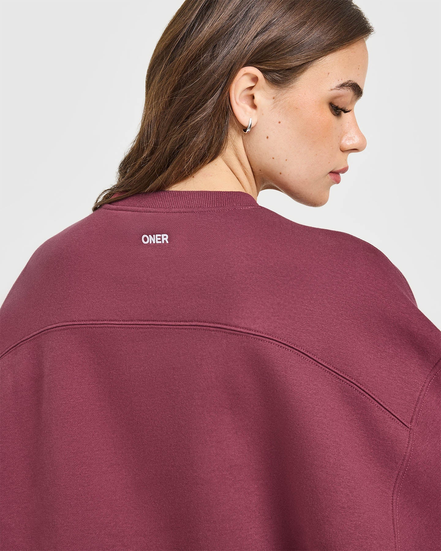 Foundations Oversized Oner 25 Sweatshirt | Burnt Maroon