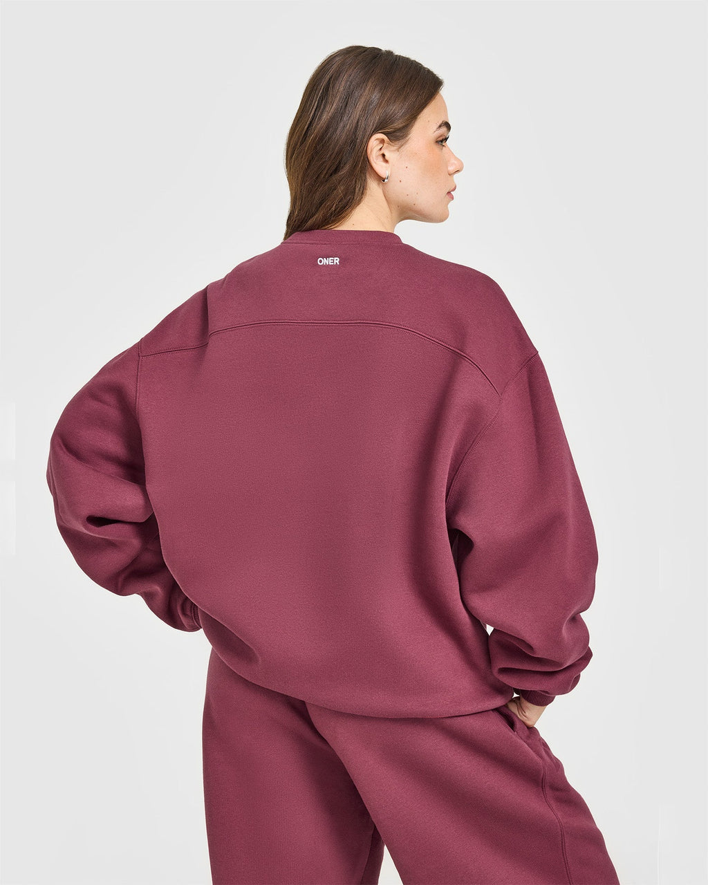 Foundations Oversized Oner 25 Sweatshirt | Burnt Maroon