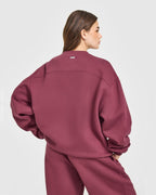 Foundations Oversized Oner 25 Sweatshirt | Burnt Maroon