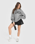 Foundations Oversized Oner 25 Sweatshirt | Charcoal Marl