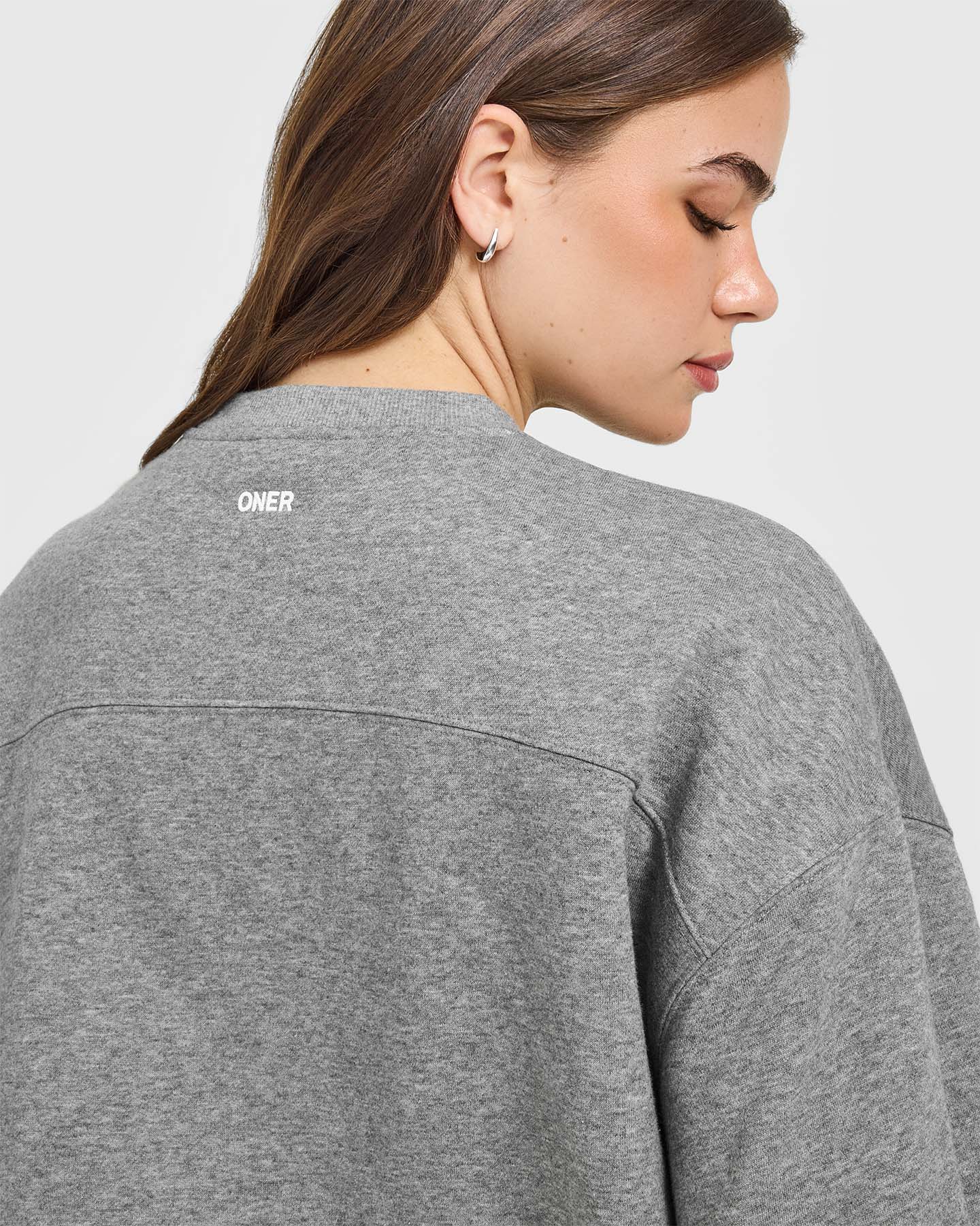 Foundations Oversized Oner 25 Sweatshirt | Charcoal Marl