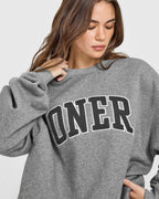 Foundations Oversized Oner 25 Sweatshirt | Charcoal Marl