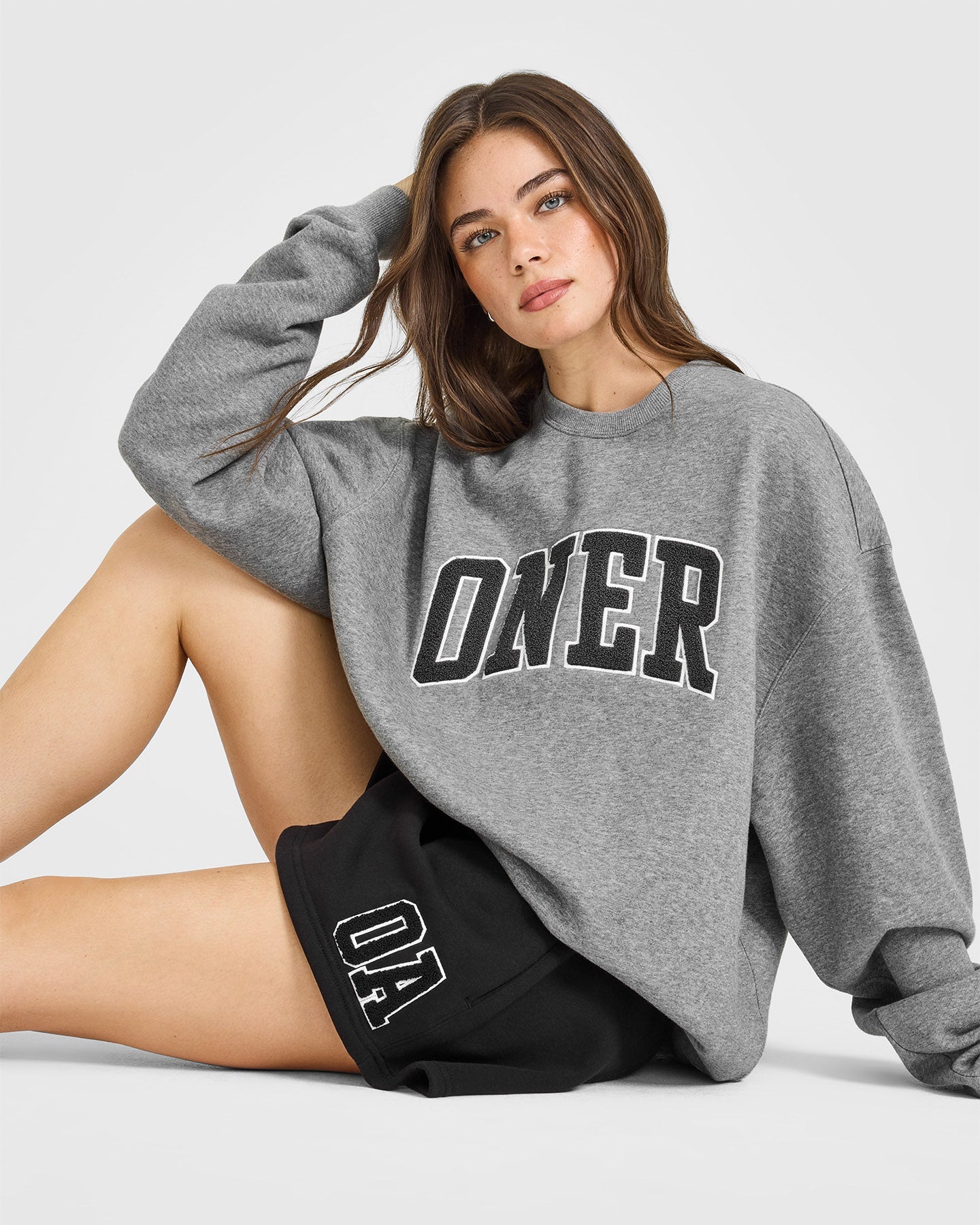 Foundations Oversized Oner 25 Sweatshirt | Charcoal Marl