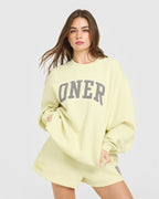 Foundations Oversized Oner 25 Sweatshirt | Pastel Yellow