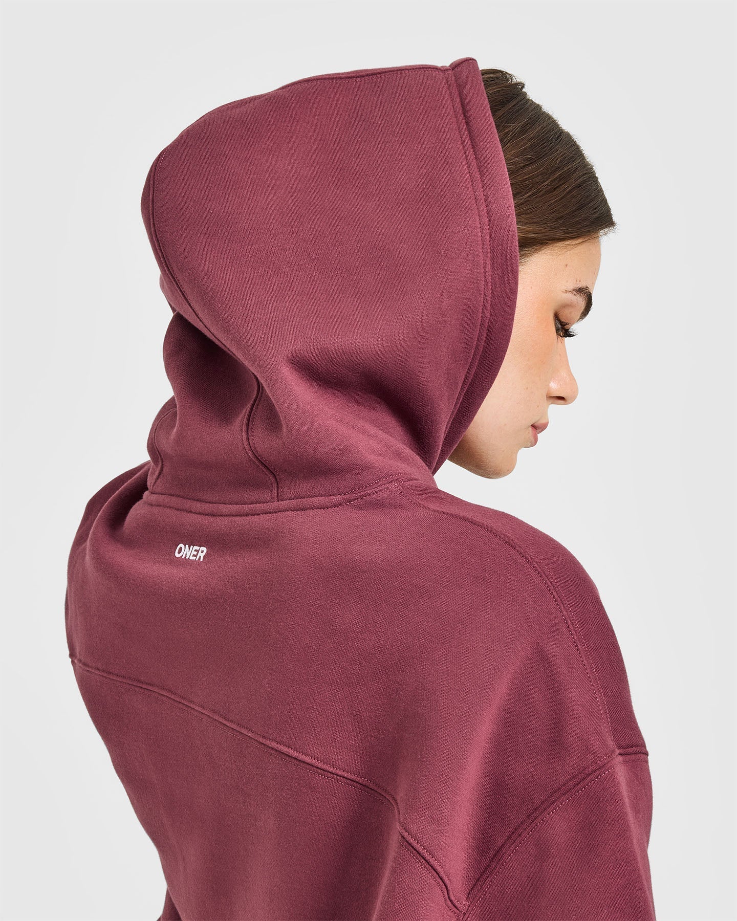 Foundations Oversized Oner 25 Hoodie | Burnt Maroon
