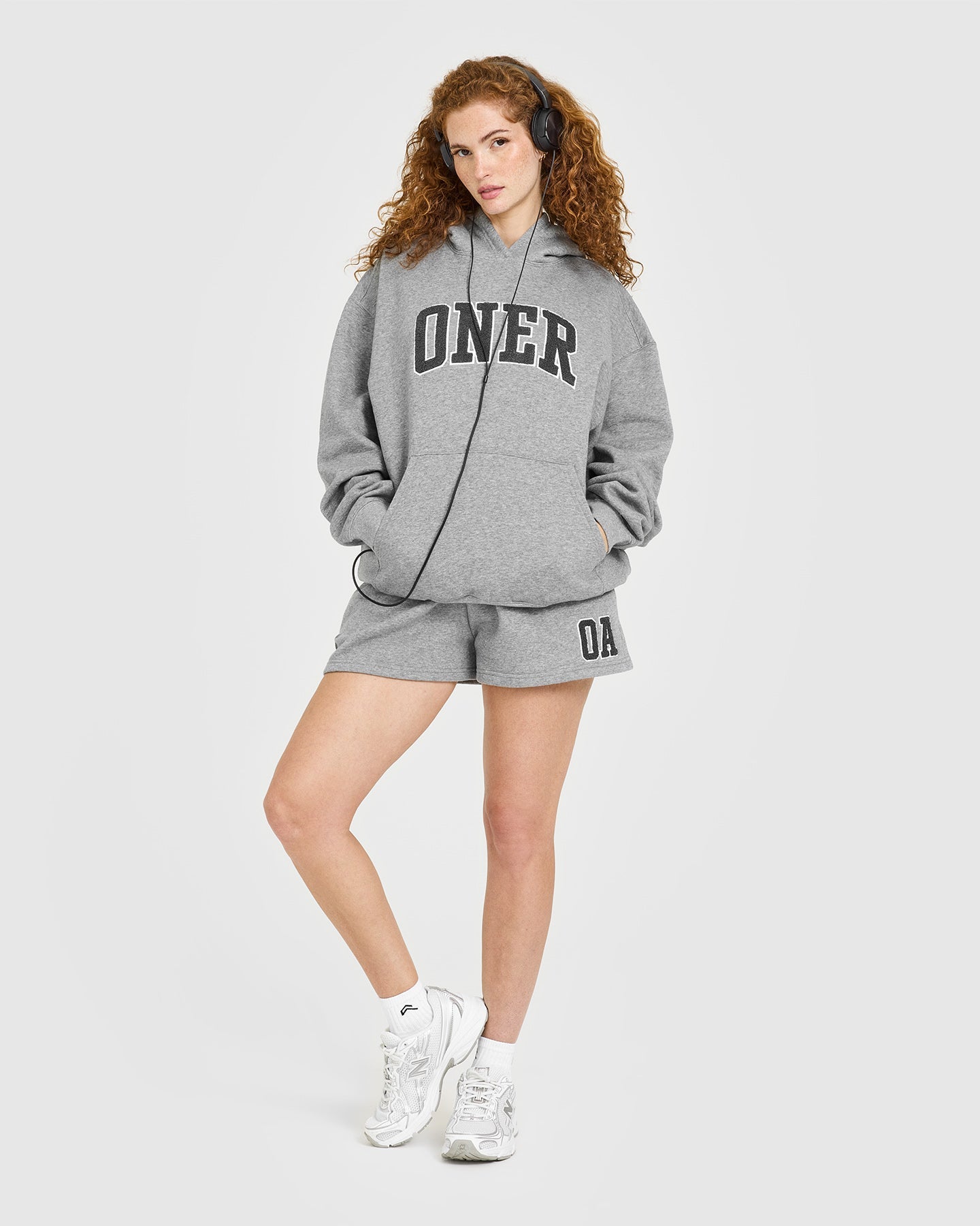 Foundations Oversized Oner 25 Hoodie | Charcoal Marl
