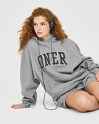 Foundations Oversized Oner 25 Hoodie | Charcoal Marl