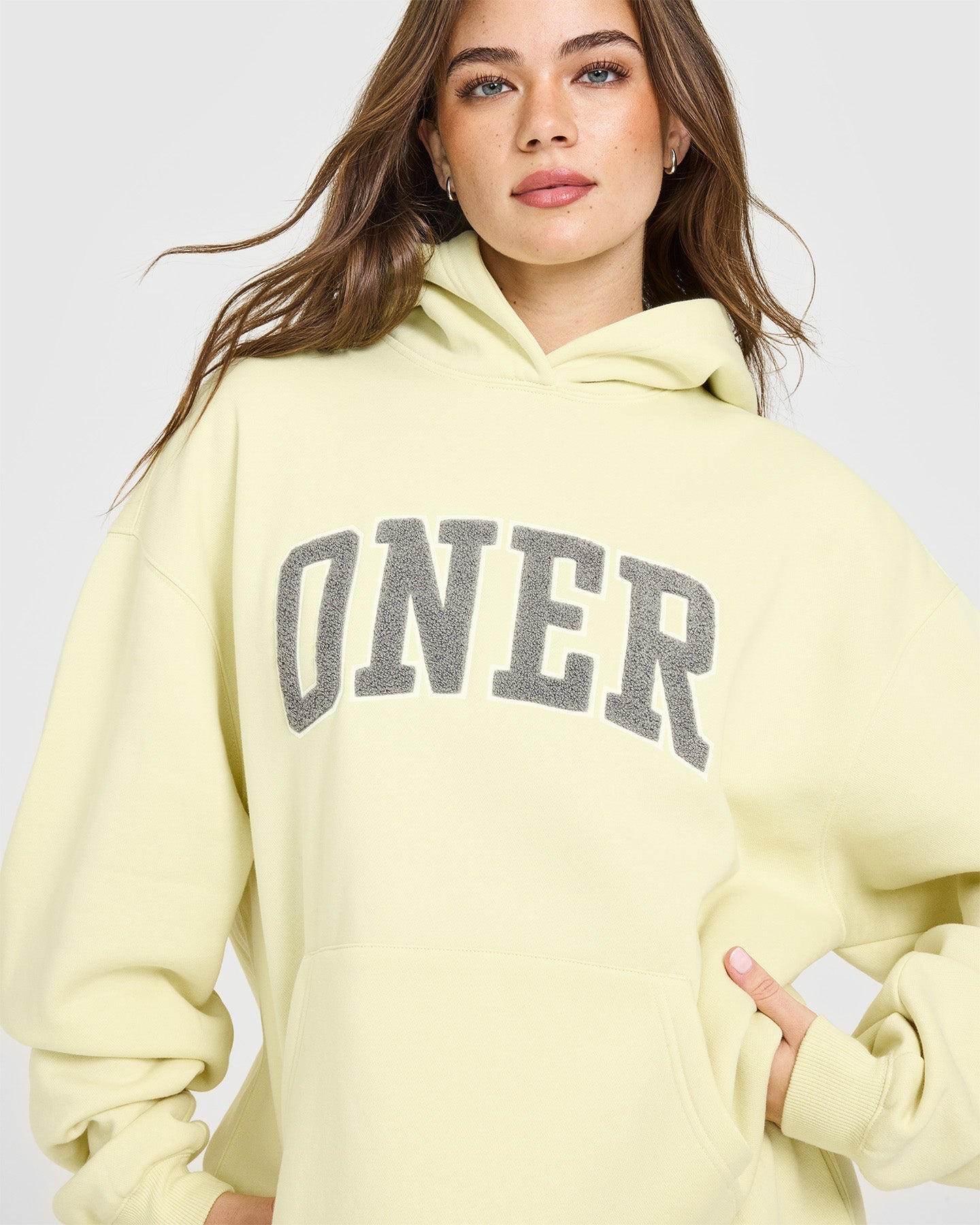 Foundations Oversized Oner 25 Hoodie | Pastel Yellow