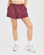 Foundations Oversized Oner 25 Shorts | Burnt Maroon