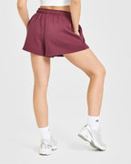 Foundations Oversized Oner 25 Shorts | Burnt Maroon