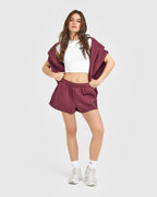 Foundations Oversized Oner 25 Shorts | Burnt Maroon