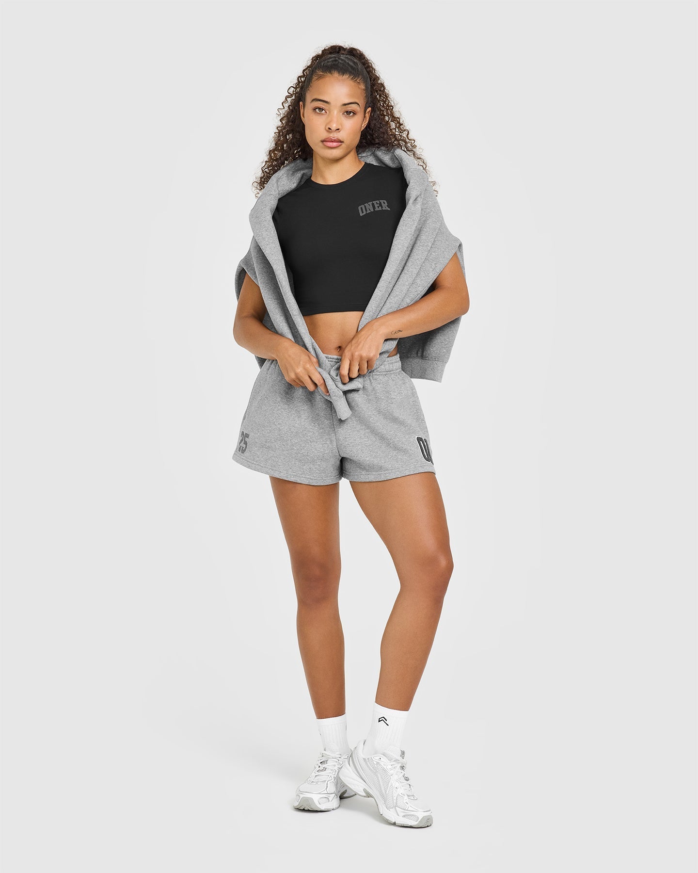 Foundations Oversized Oner 25 Shorts | Charcoal Marl