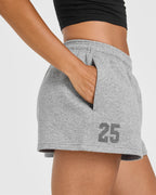 Foundations Oversized Oner 25 Shorts | Charcoal Marl