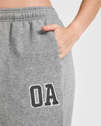 Foundations Oversized Oner 25 Straight Leg Joggers | Charcoal Marl