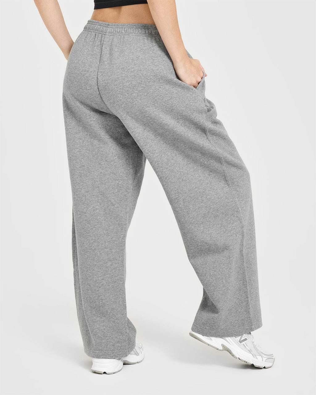 Foundations Oversized Oner 25 Straight Leg Joggers | Charcoal Marl