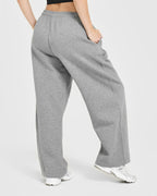 Foundations Oversized Oner 25 Straight Leg Joggers | Charcoal Marl