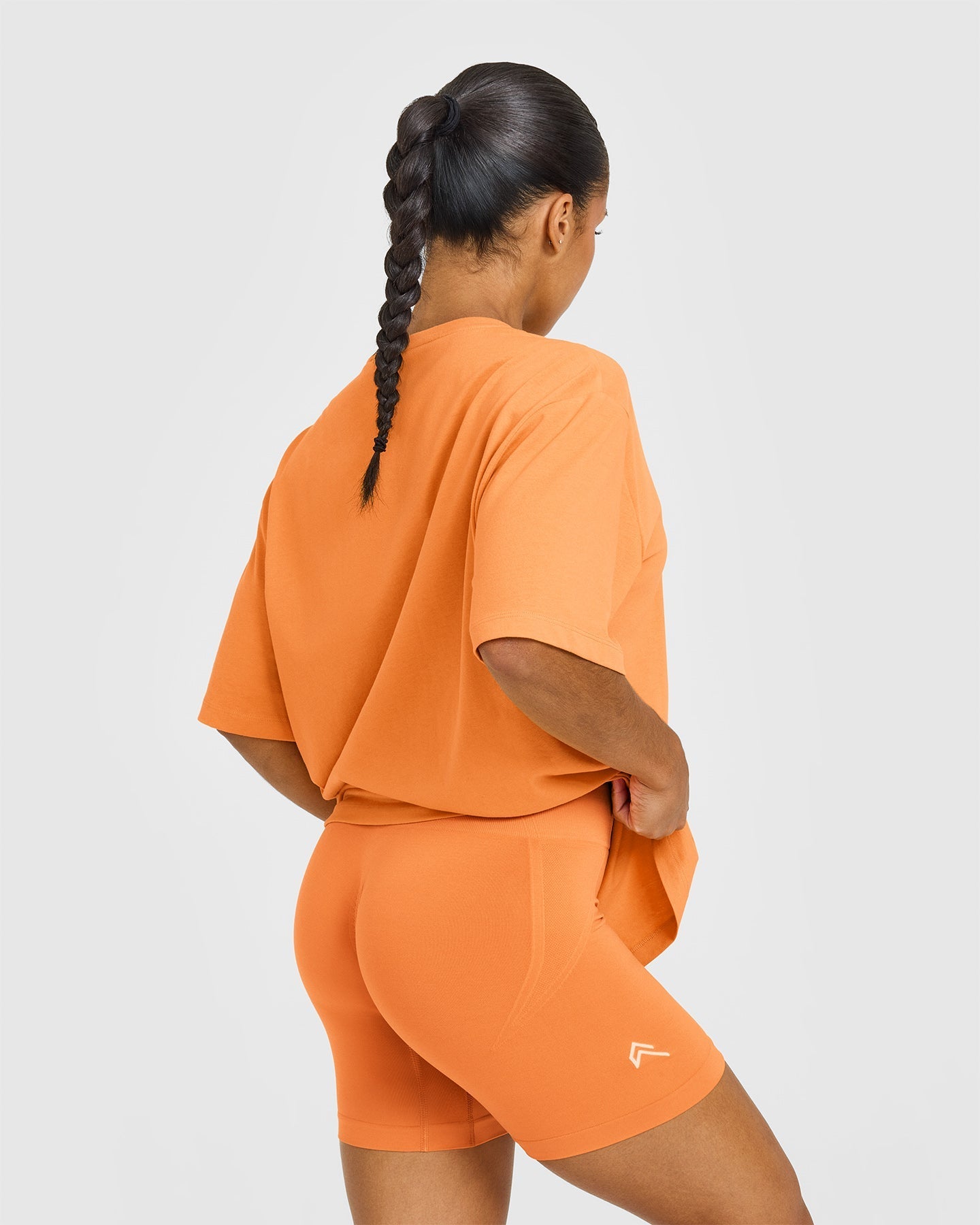 Classic Oversized Lightweight T-Shirt | Apricot Orange