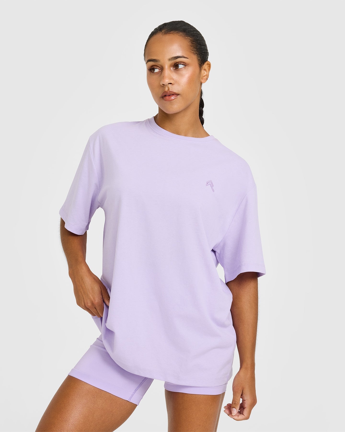 Classic Oversized Lightweight T-Shirt | Lavender Purple
