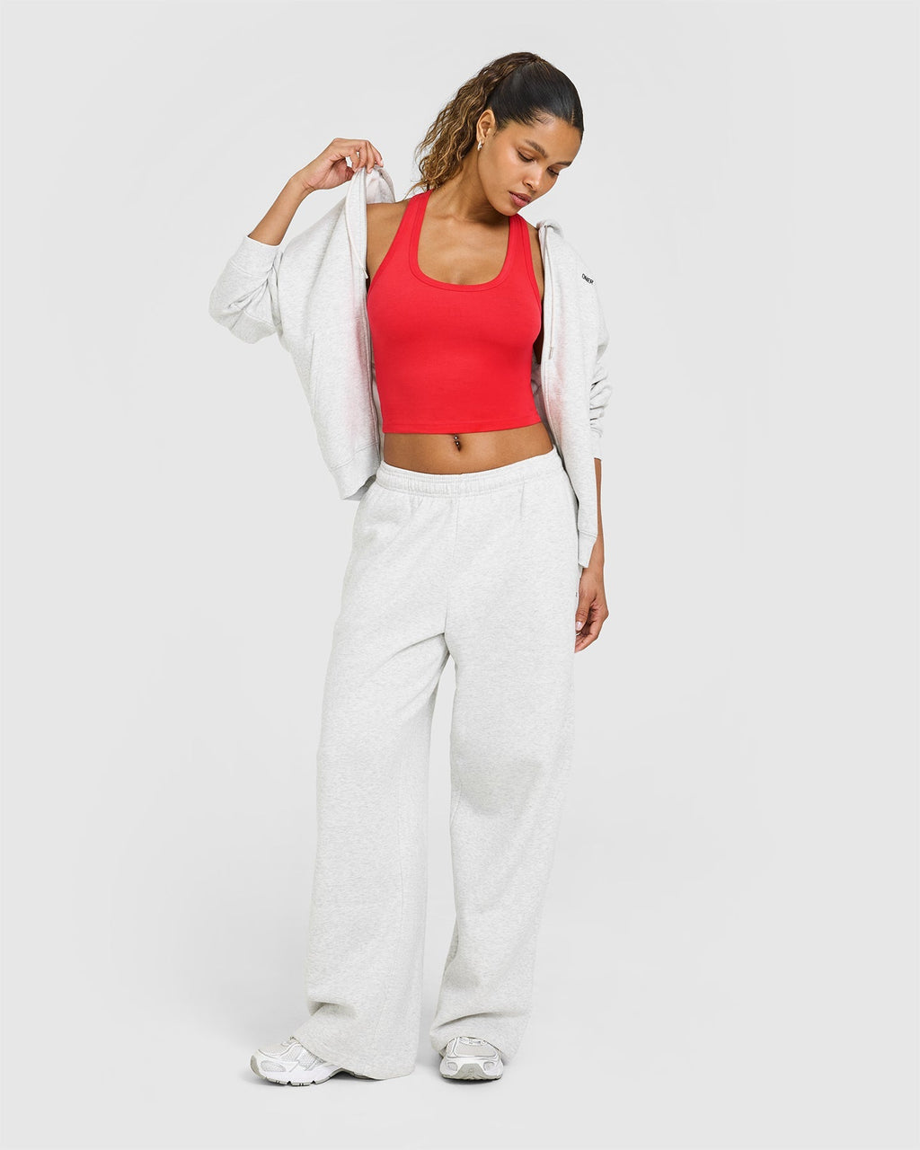 Cotton Fitted Mid Vest | Muscle Mommy Red