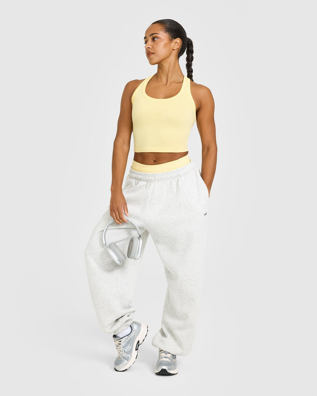 Cotton Fitted Mid Vest | Sherbert Yellow