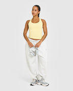 Cotton Fitted Vest | Sherbert Yellow