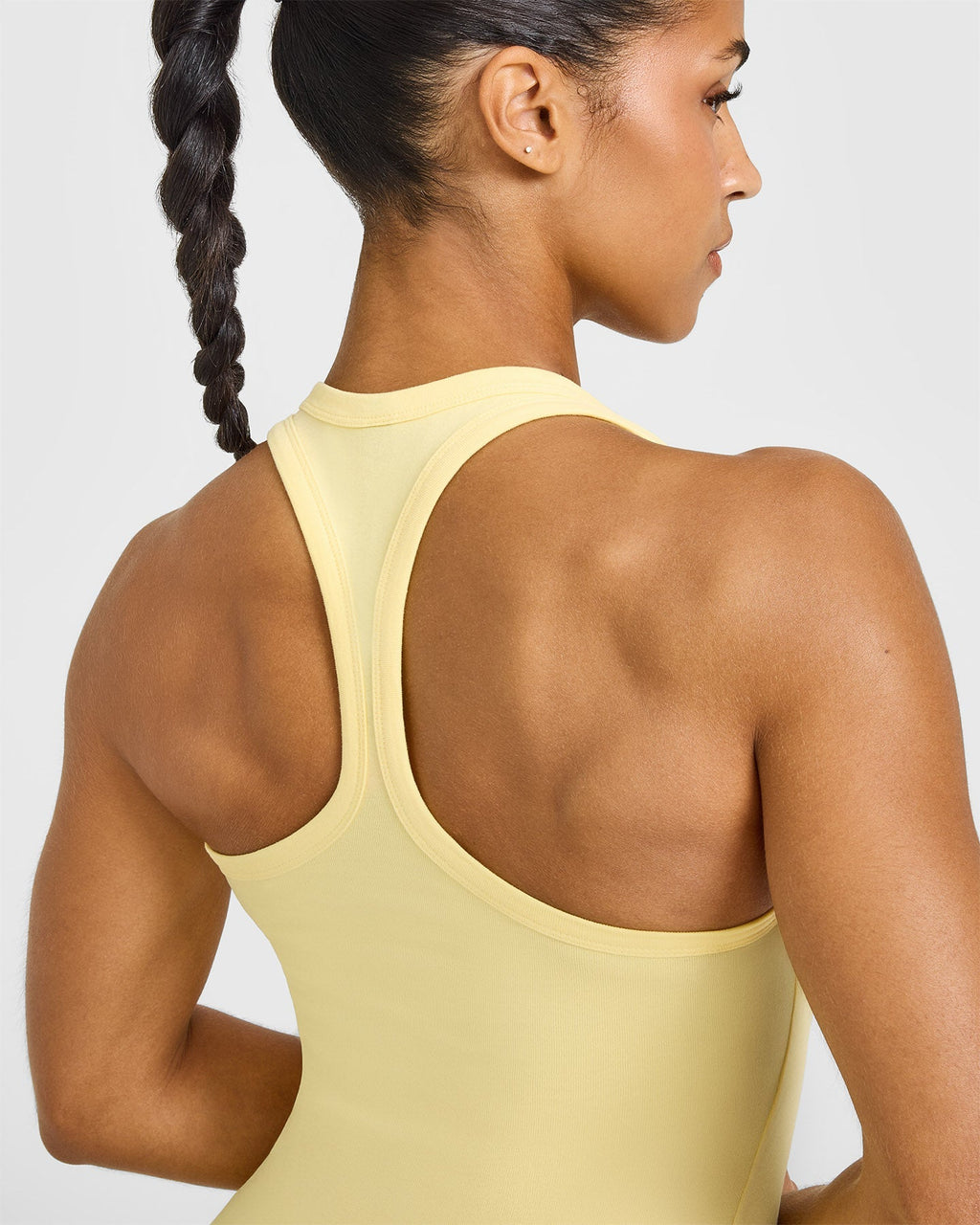 Cotton Fitted Vest | Sherbert Yellow