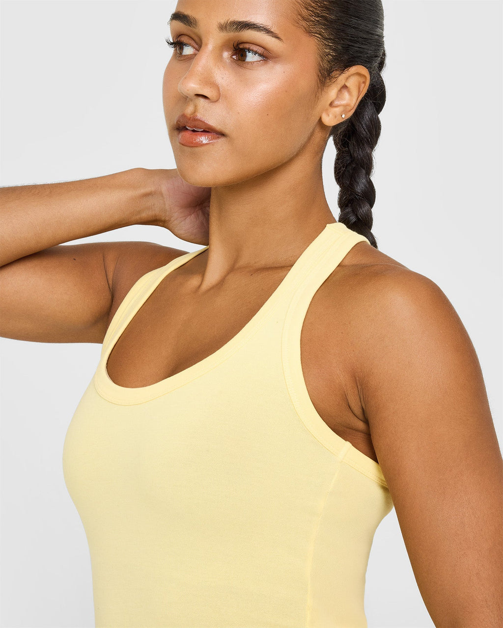 Cotton Fitted Vest | Sherbert Yellow