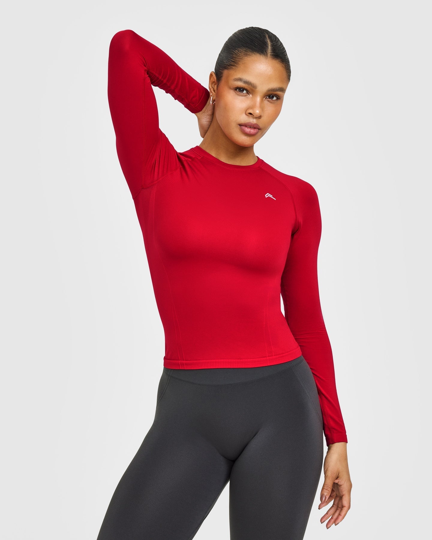 Go To Seamless Fitted Long Sleeve Top | Fire Red
