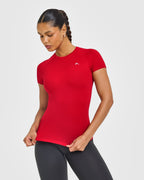 Go To Seamless Fitted Top | Fire Red