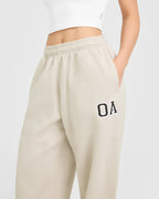 Foundations Oversized Oner Girlfriend Straight Leg Joggers | Sand