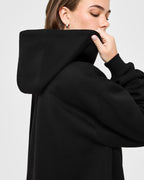 Foundations Oversized Oner Girlfriend Hoodie | Black