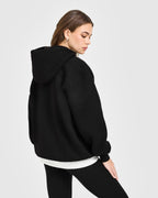 Foundations Oversized Oner Girlfriend Hoodie | Black
