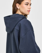 Foundations Oversized Oner Girlfriend Hoodie | True Blue