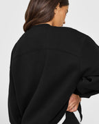 Foundations Oversized Oner Girlfriend Sweatshirt | Black