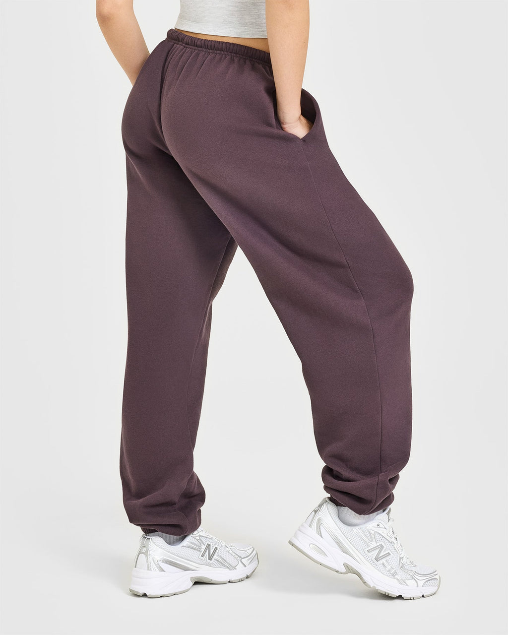 Mid Weight Relaxed Joggers | Umber Brown