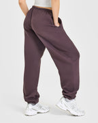 Mid Weight Relaxed Joggers | Umber Brown
