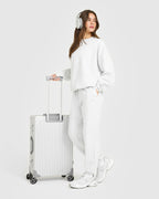 Mid Weight Sweatshirt | Light Grey Marl