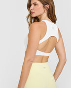 SoftMotion™ High Neck Sports Bra | White