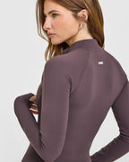 SoftMotion™ Jacket with White Logo | Dark Umber Brown