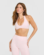 SoftMotion™ Minimal Halter Neck Bralette | Ballet Pink