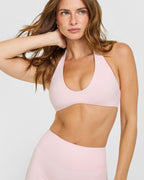 SoftMotion™ Minimal Halter Neck Bralette | Ballet Pink